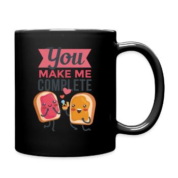You Make Me Complete - Valentine's Day - Mug uni - noir - Droite