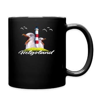 Helgoland North Sea Island Vacation Gift - Full Colour Mug - black - Right