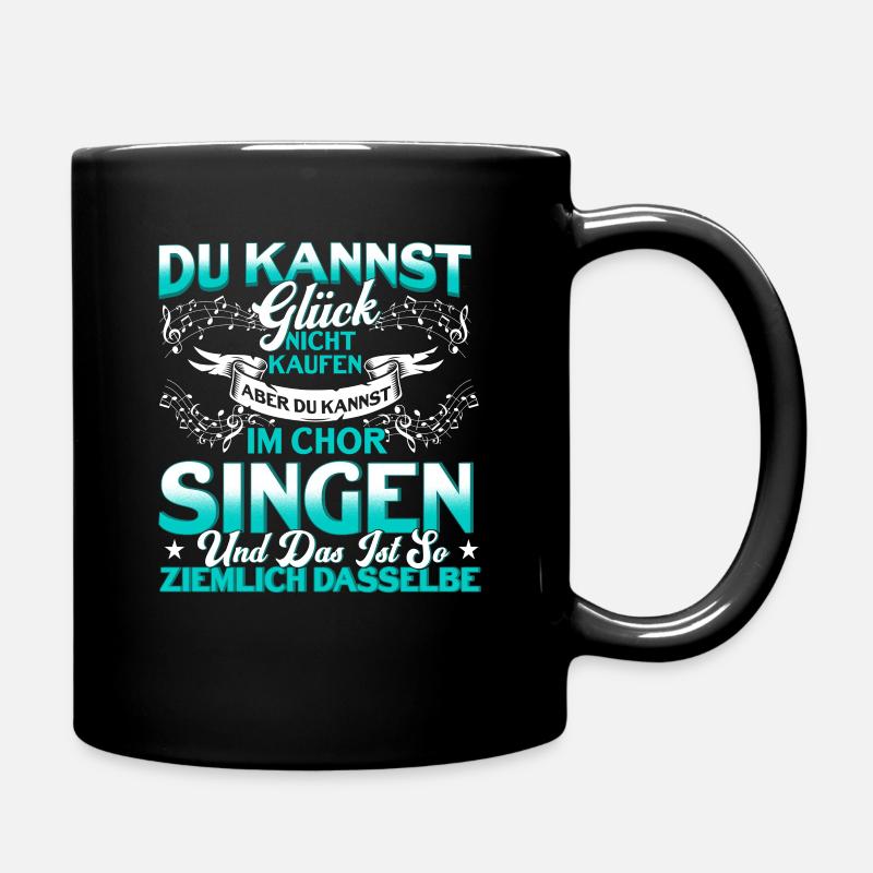 Chor Singen Sänger Chormitglied Geschenk - Tasse einfarbig - Schwarz
