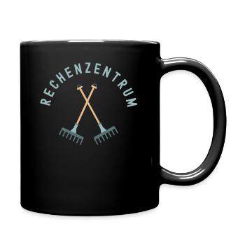 Rechenzentrum Garten Gärtner Lustig Hobbygärtner - Tasse einfarbig - Schwarz - Rechts