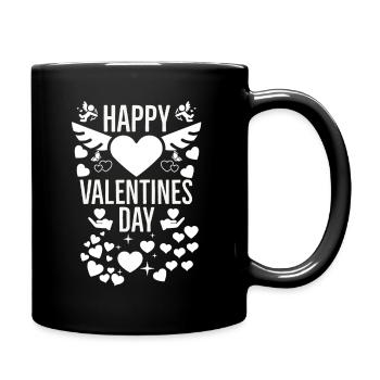 La Saint-Valentin, la Saint-Valentin, la Saint-Valentin - Mug uni - noir - Droite