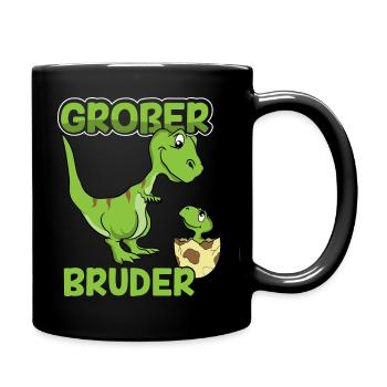 Dino Großer Bruder By the Manzanitas - Tasse einfarbig - Schwarz - Rechts