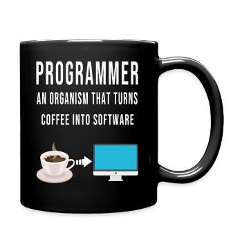 Programmierer Code Computer Softwareentwickler - Tasse einfarbig - Schwarz - Rechts