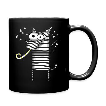 Fête des zèbres - Mug uni - noir - Droite