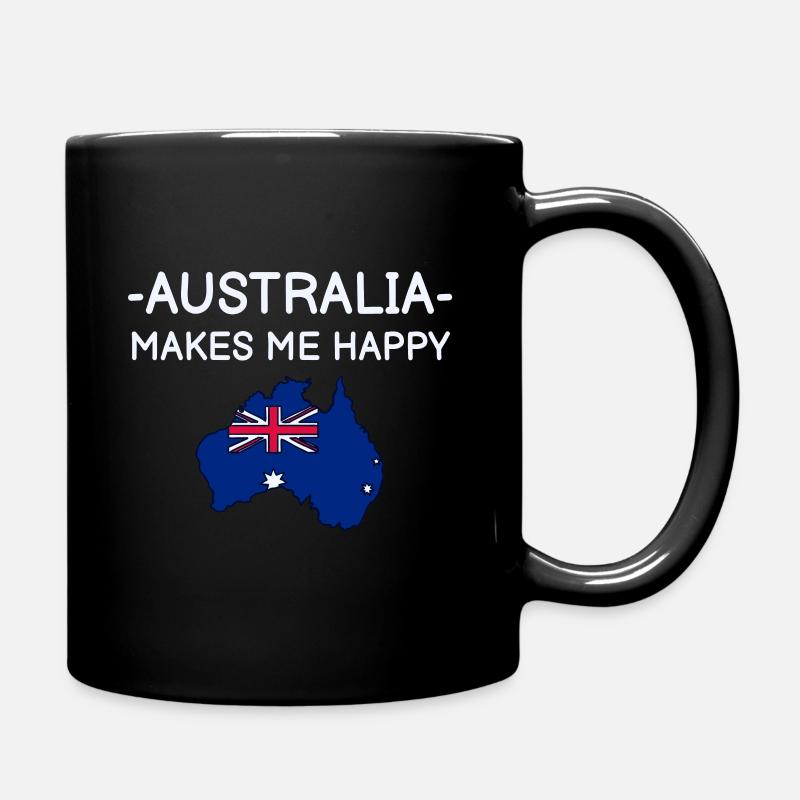 Australien - Tasse einfarbig - Schwarz