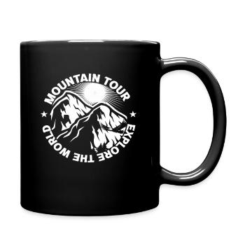 Mountains Mountain Sports Mountaineering Mountaineering Mountain - Full Colour Mug - black - Right