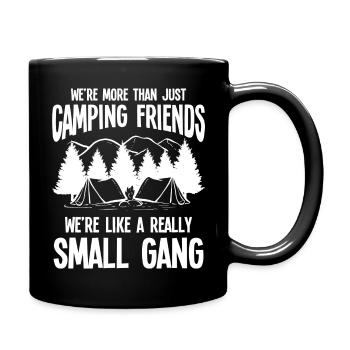 Camping Friends Camper Gang Tent Tenting Gift Idea - Full Colour Mug - black - Right