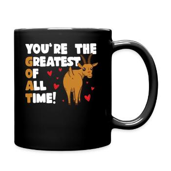 Ziege Geiss - Tasse einfarbig - Schwarz - Rechts