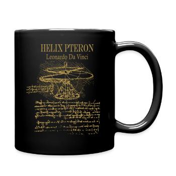 Leonardo da Vinci - Helix Pteron - Propeller - Full Colour Mug - black - Right