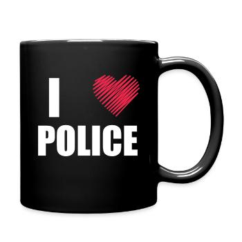 police - Full Colour Mug - black - Right