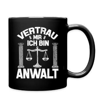 Anwalt - Tasse einfarbig - Schwarz - Rechts