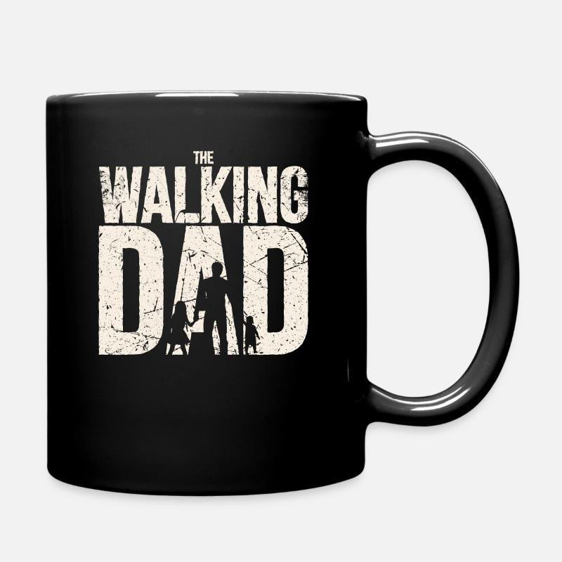 The Walking Dad lustiges Vatertags Geschenk - Tasse einfarbig - Schwarz
