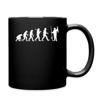Funny fishing evolution - Full Colour Mug - black - Right