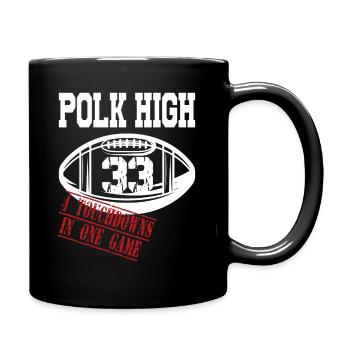 Cadeau pour homme Polk High American Football - Mug uni - noir - Droite