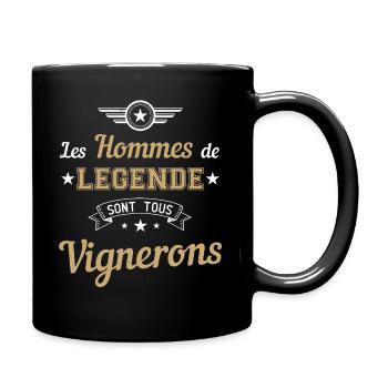 Vigneron cadeau humour drôle métier vigne homme - Mug uni - noir - Droite