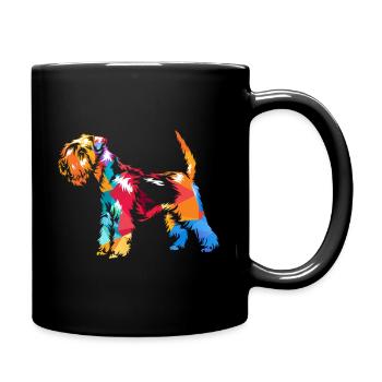Lakeland Terrier Chien - Mug uni - noir - Droite