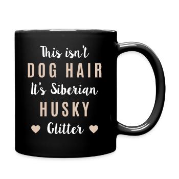 Husky dog - Full Colour Mug - black - Right