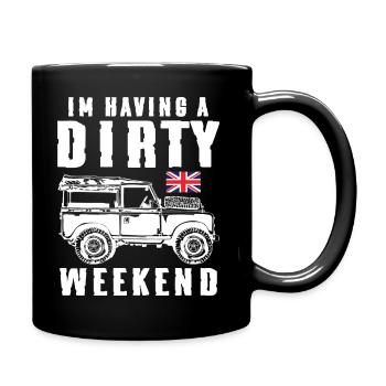 Je passe un sale week-end - Mug uni - noir - Droite