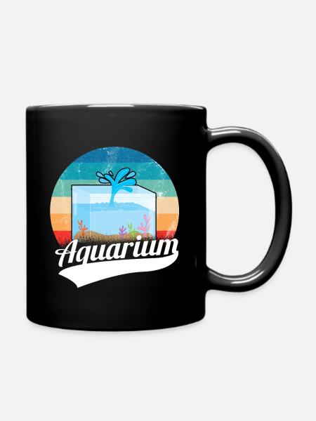 Aquarium - Tasse einfarbig - Schwarz