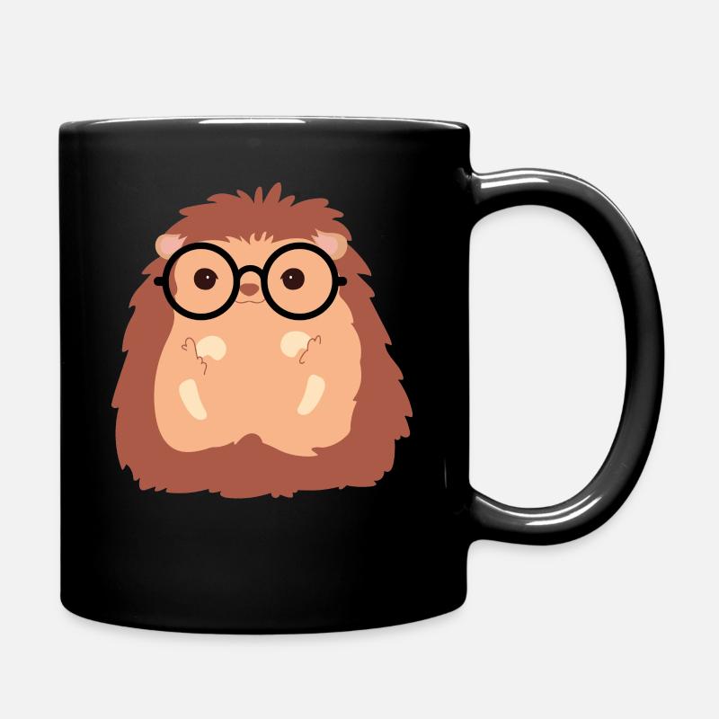 hedgehog - Full Colour Mug - black