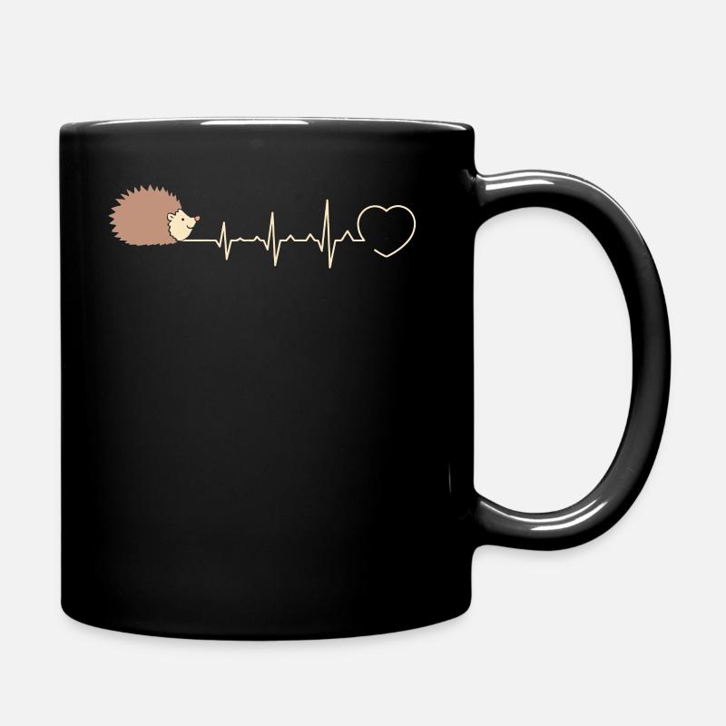 Igel - Tasse einfarbig - Schwarz