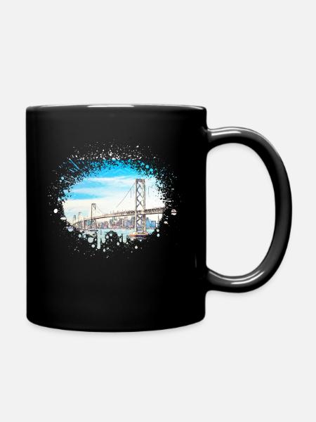 Il montre le design du Golden Gate Bridge - Mug uni - noir