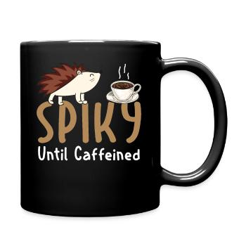 Igel - Tasse einfarbig - Schwarz - Rechts