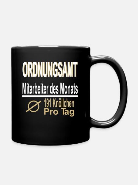 Ordnungsamt Kommunaler Ordnungsdienst Geschenk - Tasse einfarbig - Schwarz