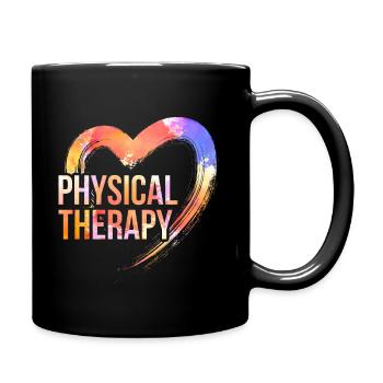 Leidenschaft Physiotherapie - Tasse einfarbig - Schwarz - Rechts