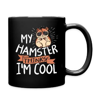 Hamster rodent - Full Colour Mug - black - Right
