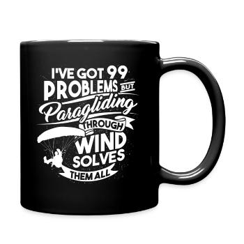Parapente Passe-temps Amour - Mug uni - noir - Droite