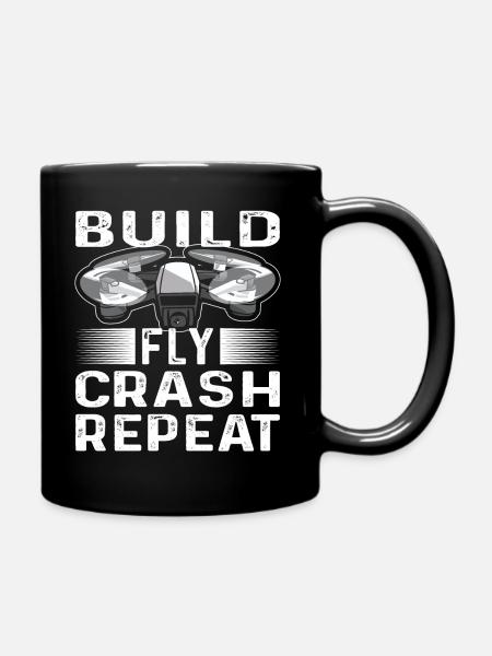 Drones Pilot Quadricopter Cadeau Multicopter - Mug uni - noir