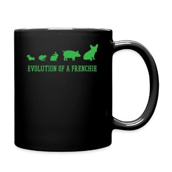 Bulldoge Französischebulldoge Englischebulldoge - Tasse einfarbig - Schwarz - Rechts