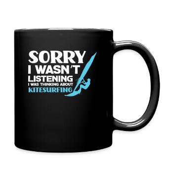 Kitesurf Drôle de kitesurf Kitesurfing Kiteboarding - Mug uni - noir - Droite
