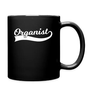 Organist Orgel Orgelspieler Pfeifenorgel Geschenk - Tasse einfarbig - Schwarz - Rechts