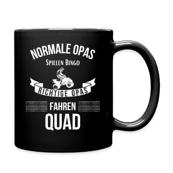 Opa Quad Quadfahrer Quadbike Quadkleidung - Tasse einfarbig - Schwarz - Rechts