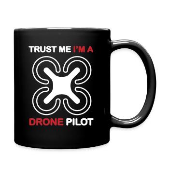 Drone Pilot Funny - Full Colour Mug - black - Right