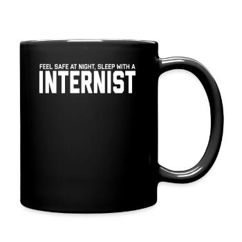 T-Shirt de l'interniste drôle et sale - Mug uni - noir - Droite