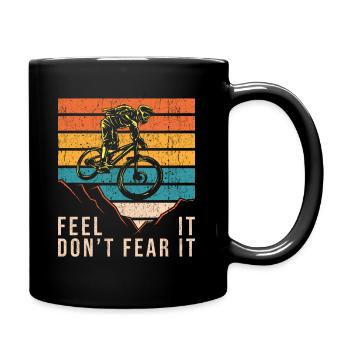 Downhill bike bicycle - Full Colour Mug - black - Right