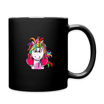 Unicorn Fable Fairy Tale Gift - Full Colour Mug - black - Right