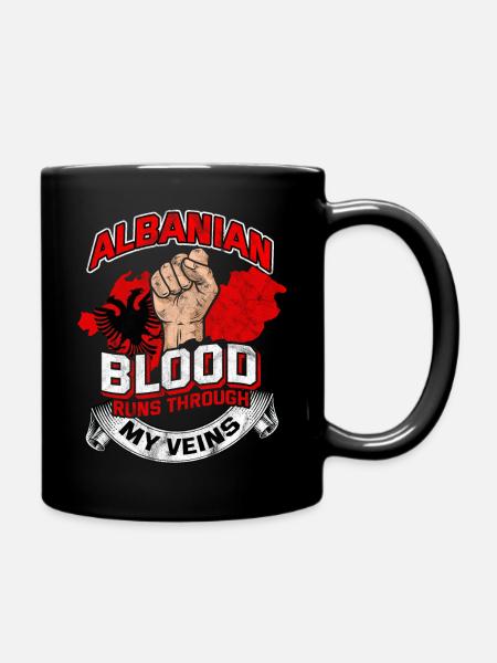 Albania - Full Colour Mug - black