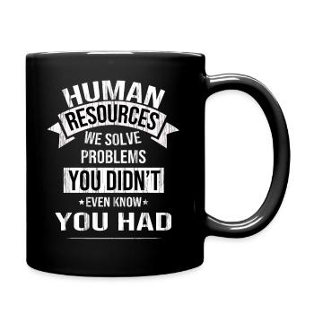 Emploi de travail du personnel des ressources humaines - Mug uni - noir - Droite