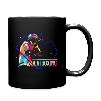 Musik Rap Beatboxen Beatboxing - Tasse einfarbig - Schwarz - Rechts