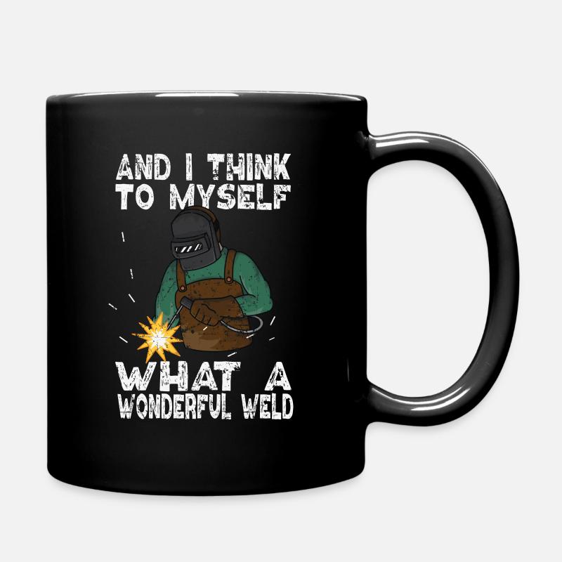 Wonderful Weld Welder ton weld Welding - Full Colour Mug - black