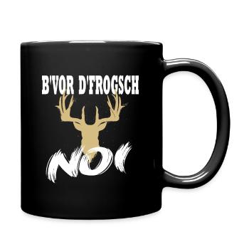 Schwäbisch Schwaben Schwäbischer Dialekt Geschenk - Tasse einfarbig - Schwarz - Rechts