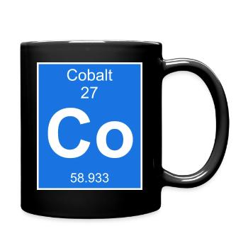 Cobalt chemical element periodic table chemical - Full Colour Mug - black - Right