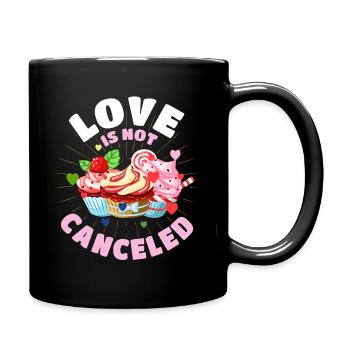 Love Cupcake n'est pas annulé. Gâteau alimentaire - Mug uni - noir - Droite