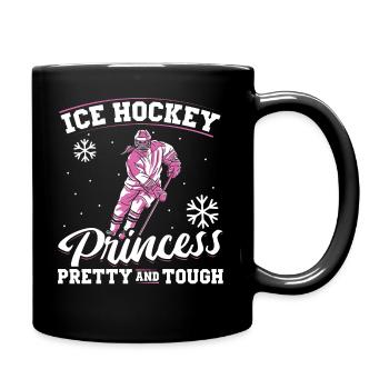Joueur de hockey sur glace Ice Hockey Princess - Mug uni - noir - Droite