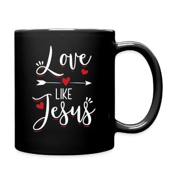 Aime comme Jésus | Christian | Cadeau bible dieu - Mug uni - noir - Droite