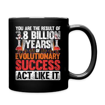 Biologie Evolution - Tasse einfarbig - Schwarz - Rechts